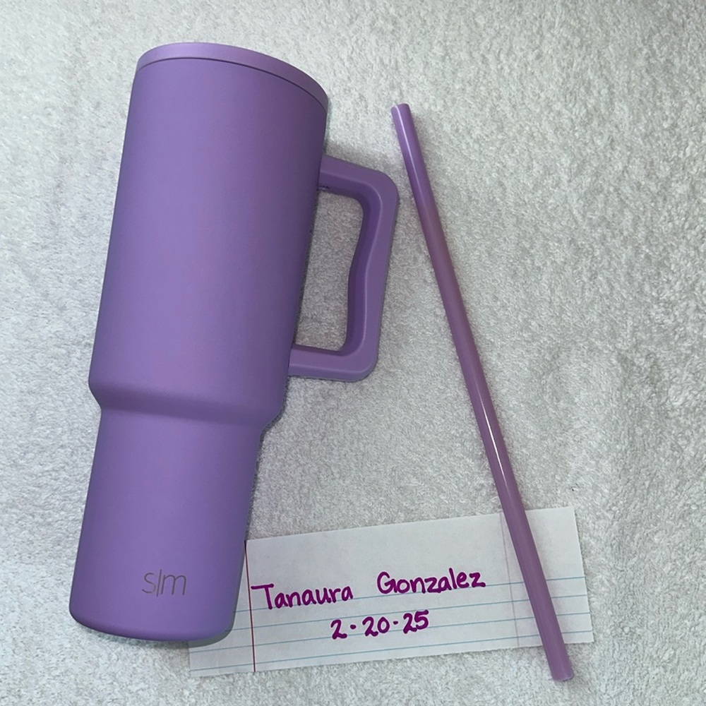 40oz Purple Simple Modern trek tumbler